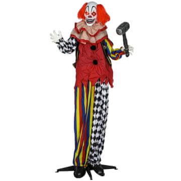 Homestar Halloween animatronicni klovn 90x18x173 cm rdeč