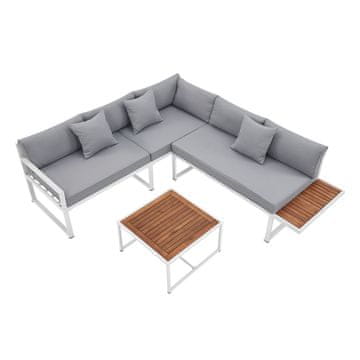 Homestar Vrtni lounge set St. Tropez 192x69x77 cm bel