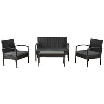 Homestar Vrtni garnitura Trinidad 58x105x72 cm črna