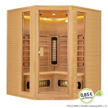 Homestar Infrardeča kabina Nyborg E150V 150x150x190 cm, les Hemlock