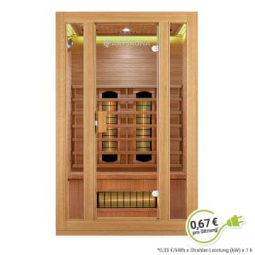 Homestar Infrardeča kabina Nyborg S120V 120x105x190 cm, les Hemlock