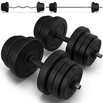 Homestar Set uteži 3 v 1 60 kg črno srebrna