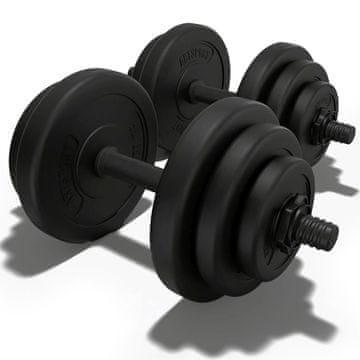 Homestar Set uteži 20 kg, črne barve