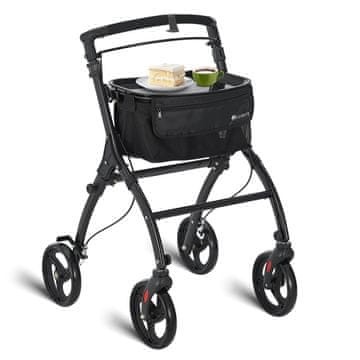 Homestar Notranji hoduljač Rollator 56x66x90-103 cm Črna