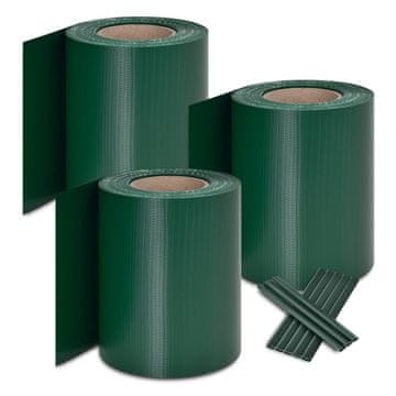 Homestar Komplet trakovi za zasebnost ograje 35x0.19 m zeleni PVC