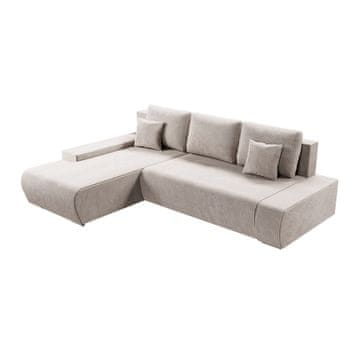 Homestar Sofa z levo otomansko enoto Iseo 260x180x81 cm bež