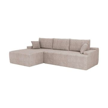Homestar Kotna sedežna garnitura Coredo 250x56x155 cm, barva taupe