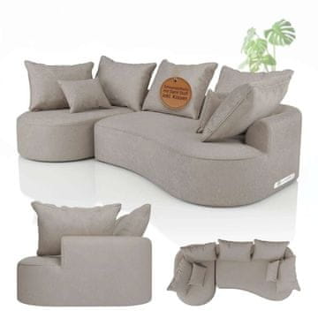 Homestar Sofa Tirano 300x83x155 cm Bež
