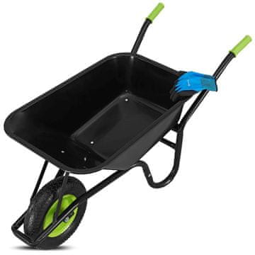 Homestar Vrtno koleščkalo 100L 141x59x62 cm Črno