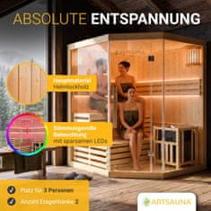 Homestar Sauna kabina Espoo150 Premium 150x150x200 cm