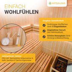 Homestar Sauna kabina Espoo150 Premium 150x150x200 cm