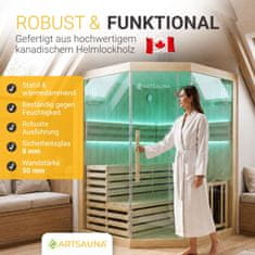 Homestar Sauna kabina Espoo150 Premium 150x150x200 cm