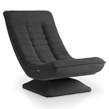 Homestar Naslanjač Korsika 58x80-85x90-100 cm Siva