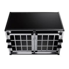 Homestar Transportna škatla za pse L-X 51x54x69 cm črna