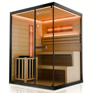 Homestar Sauna kabina Vantaa 150x140 cm črna