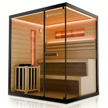 Homestar Sauna kabina Vantaa 175x140 cm črna