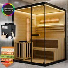 Homestar Sauna kabina Vantaa 150x140 cm črna