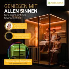 Homestar Sauna kabina Vantaa 150x140 cm črna