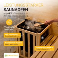 Homestar Sauna kabina Vantaa 150x140 cm črna