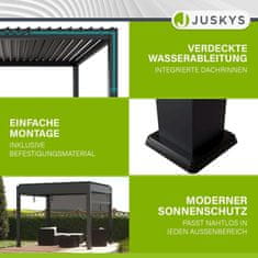 Homestar Pergola Tahiti 3x3x2.4 m siva