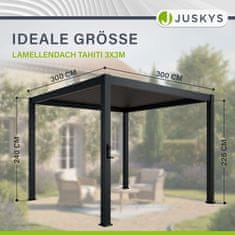 Homestar Pergola Tahiti 3x3x2.4 m siva