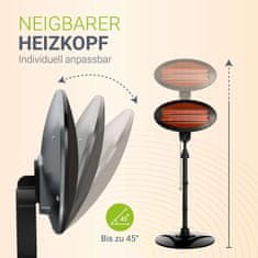 Homestar Infrardeči grelnik 2000W 170x50x50 cm Črn