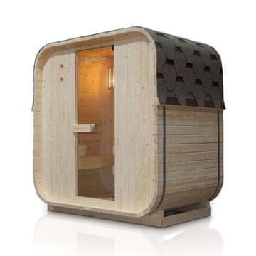 Homestar Zunanja sodna savna Nolvik M 120x128x194 cm naravna