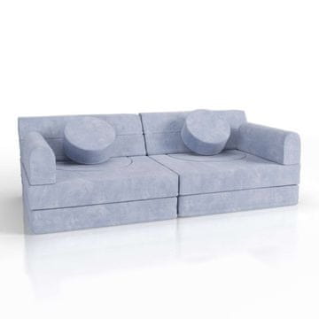 Homestar Otroški igralni kavč Kayo 150x75x50 cm modre barve