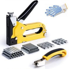 MG Stapler V2 ročni spenjalnik za oblazinjenje in les, rumen