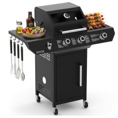 slomart Kaminer Varen Black 3.0 plinski žar, 2+1 gorilnika, 10kW