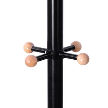 Songmics Oblečni regal 176 cm Črn, železna cev