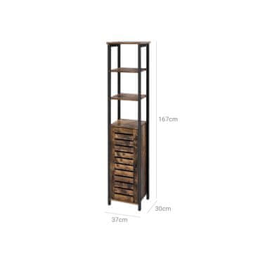 Songmics Visoka omara 37x30x167 cm rjava