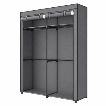 Songmics Omara tkanina garderoba 140x43x174 cm siva