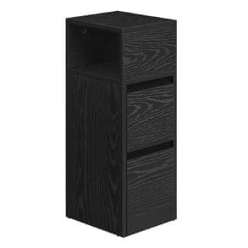 Songmics Komplet nočnih omaric 2 kosa 30x25x65 cm črna