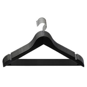 Songmics Obešalnik za oblačila, 44.5x1.2x23.5 cm, črn, lesen