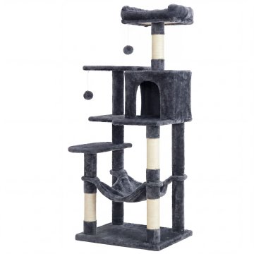 Songmics Mačje drevo 55x45x143 cm Bež