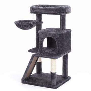 Songmics Mačje drevo 48.1x48.1x96.1 cm sivo