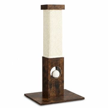 Songmics Mačje praskalo 38x38x73 cm rjave barve