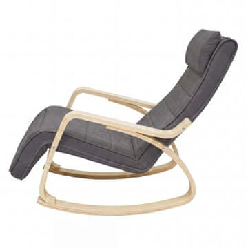 Songmics Gugalnik 121.5x67x84 cm temno siva