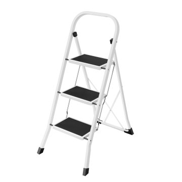 Songmics Stopnice z 3 stopnjami 46.5x74.5x105 cm, bela
