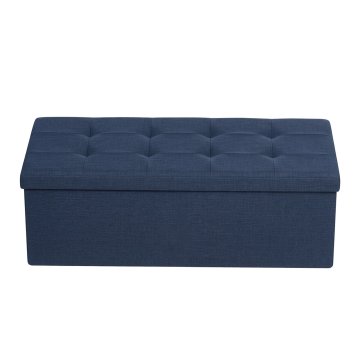 Songmics Shranjevalna klop 38x110x38 cm modra