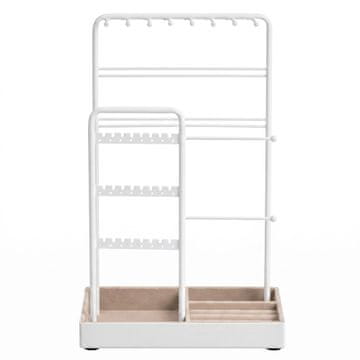 Songmics Stojalo za nakit 11.5x19.6x30.8 cm Belo