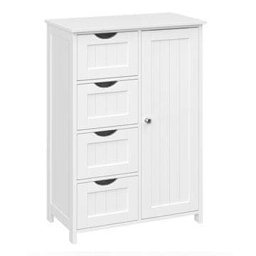 Songmics Kopalniška omarica 30x55x82 cm bela
