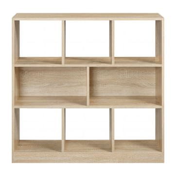 Songmics Knjigarna 97.5x100x30 cm rjava