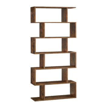 Songmics Knižna omara 24x70x190.5 cm rjava