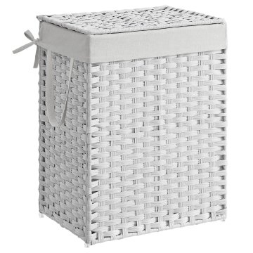 Songmics Košara za perilo 46x33x60 cm rjava