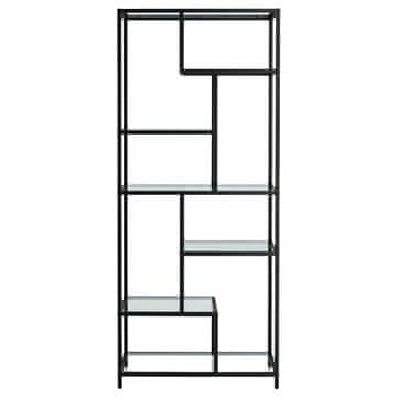 Songmics Knjižna omara 6 polic 30x80x180 cm Črna