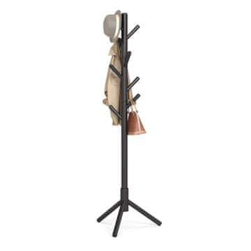 Songmics Stojalo za plašče v obliki drevesa 47x47x175 cm črno