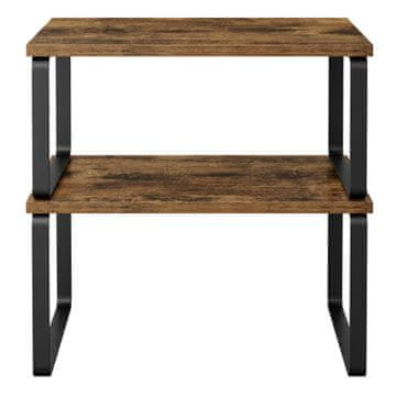 Songmics Komplet začimbnikov 2 kosa 19.5x29.7x15.8 cm Črno rjava