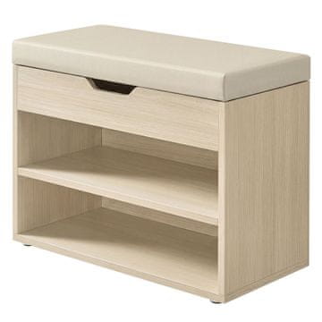 Songmics Klop za čevlje 30x60x44 cm Bež